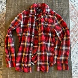 Men’s American Eagle Plaid Flannel Button-down Shirt
